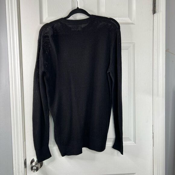 Sz L AllSaints Aspen Waffle Texture Crew Neck Sweater NWOT $169 MSRP - Picture 11 of 11